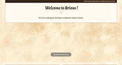 Desktop Screenshot of briosorestaurants.com